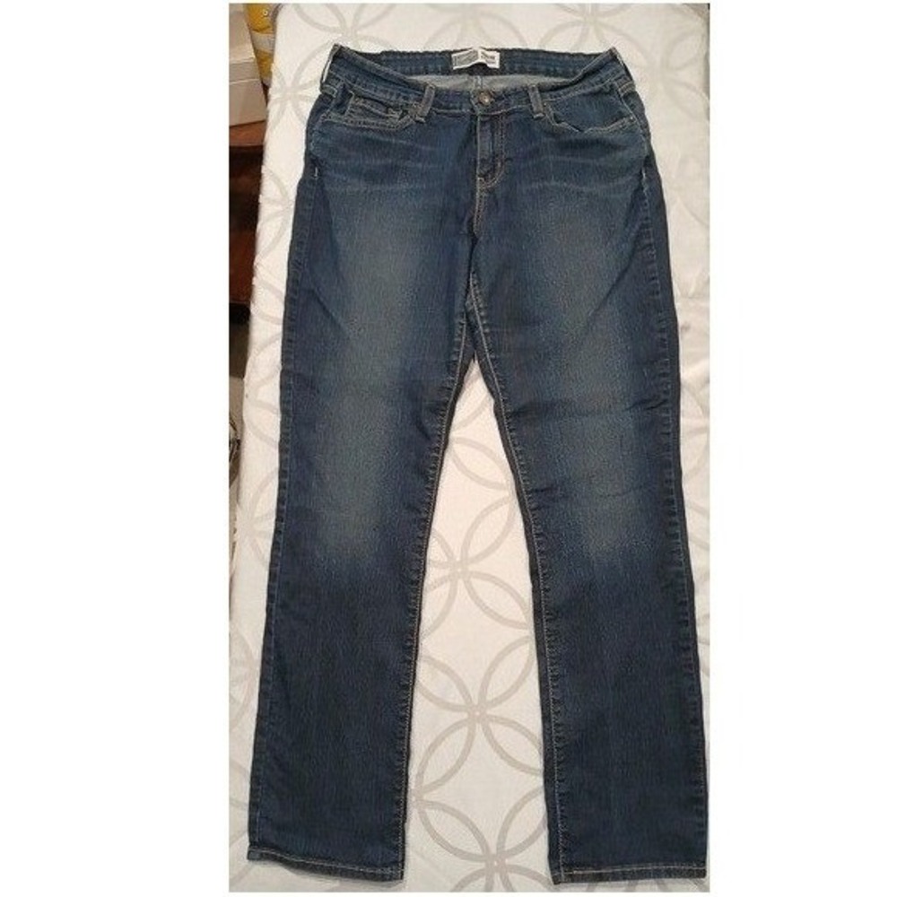 Signature by Levi Strauss & Co Modern Straight Jeans Blue 12M Good Condition
